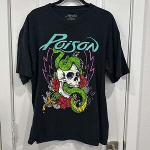 Poison Skull Snake Logo Graphic T-Shirt